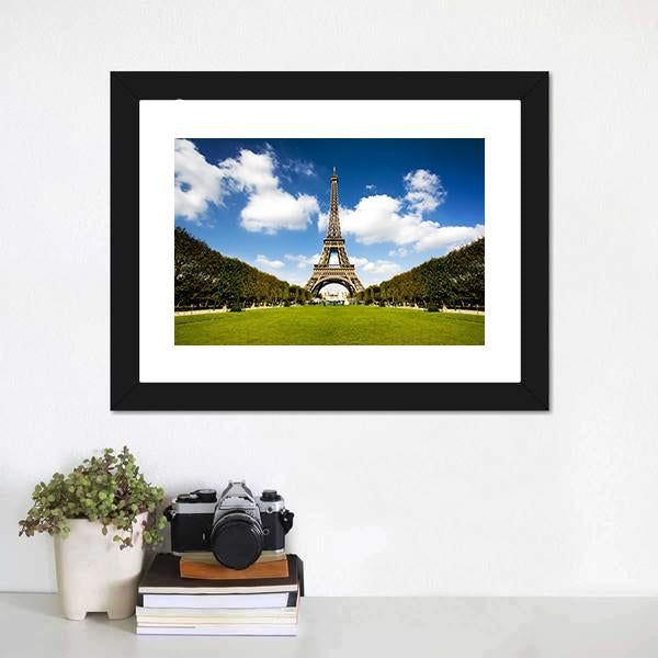 Eiffel Tower France Canvas Wall Art-3 Horizontal-Gallery Wrap-25" x 16"-Tiaracle