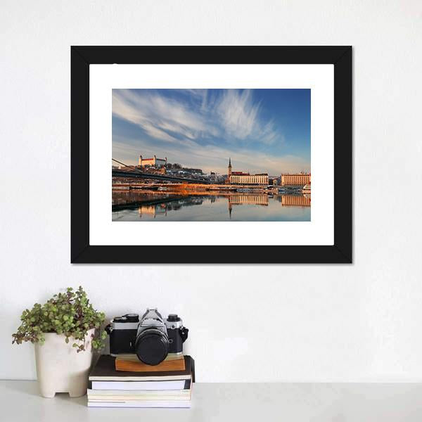 Embankment Of Danube Valley Canvas Wall Art-3 Horizontal-Gallery Wrap-25" x 16"-Tiaracle