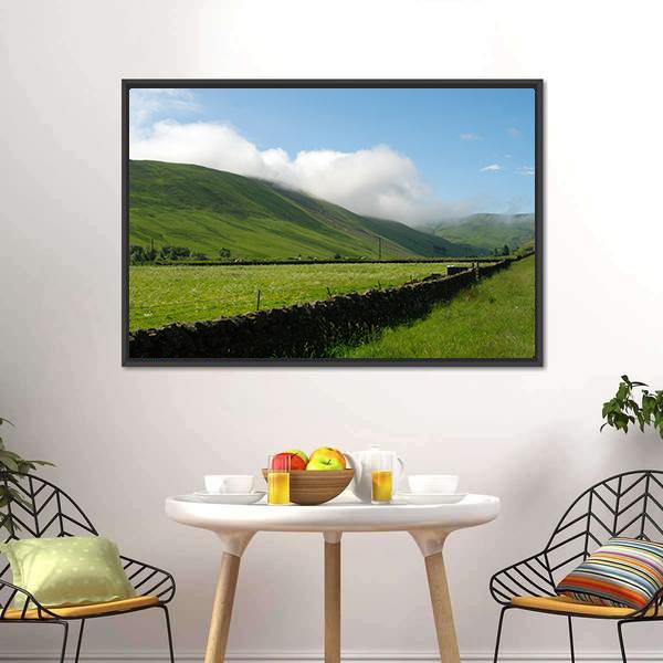 Ettrick Valley Scotland Canvas Wall Art-1 Piece-Floating Frame-24" x 16"-Tiaracle