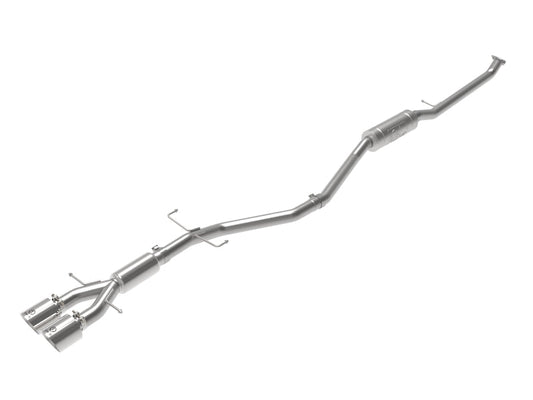 aFe Takeda 17-21 Honda Civic Si Sedan 2,5 Zoll Cat-Back-Auspuffanlage mit polierten Spitzen