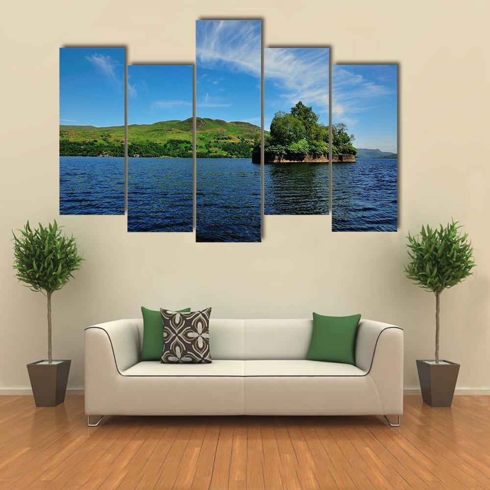Factors Isle Scotland Canvas Wall Art-5 Pop-Gallery Wrap-47" x 32"-Tiaracle