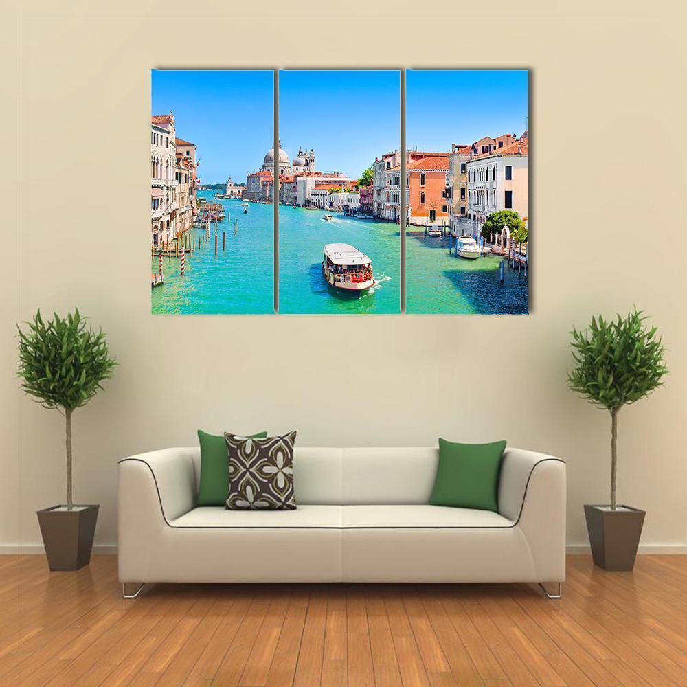 Famous Canal Grande Canvas Wall Art-3 Horizontal-Gallery Wrap-37" x 24"-Tiaracle