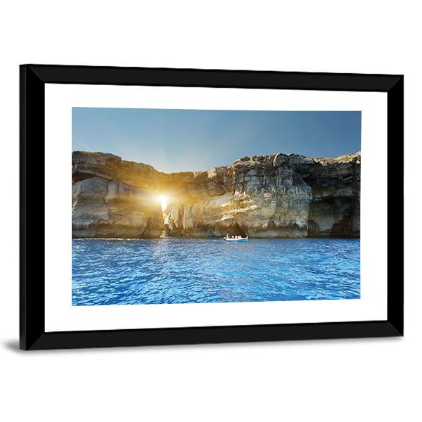 Fantastic Azure Window Canvas Wall Art-3 Horizontal-Gallery Wrap-25" x 16"-Tiaracle