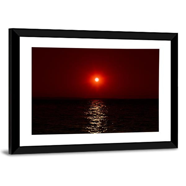 Fantastic Sunset On Mars Canvas Wall Art-3 Horizontal-Gallery Wrap-25" x 16"-Tiaracle