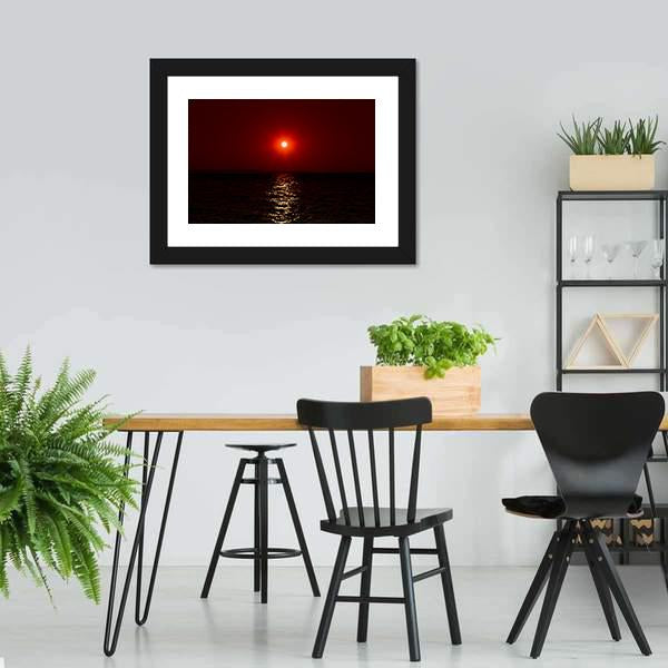 Fantastic Sunset On Mars Canvas Wall Art-3 Horizontal-Gallery Wrap-25" x 16"-Tiaracle