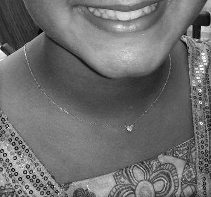 Mini-Diamant-Herz-Halskette aus 14 Karat Gold