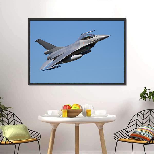 Fighter Jet Canvas Wall Art-3 Horizontal-Gallery Wrap-25" x 16"-Tiaracle