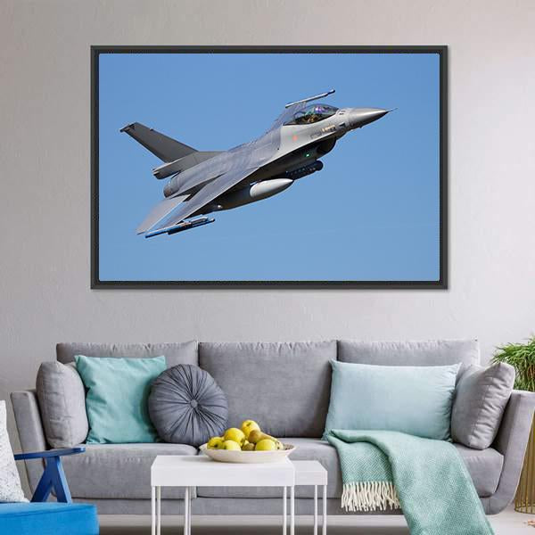 Fighter Jet Canvas Wall Art-3 Horizontal-Gallery Wrap-25" x 16"-Tiaracle
