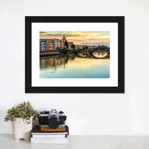 Five Arched Bridge Canvas Wall Art-1 Piece-Framed Print-20" x 16"-Tiaracle