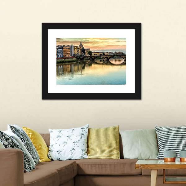 Five Arched Bridge Canvas Wall Art-3 Horizontal-Gallery Wrap-25" x 16"-Tiaracle