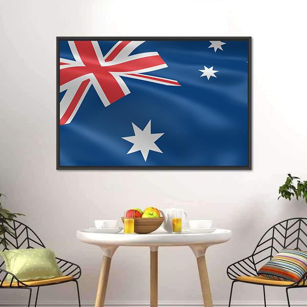 Flag of Australia Canvas Wall Art-3 Horizontal-Gallery Wrap-25" x 16"-Tiaracle