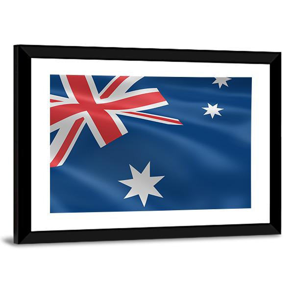 Flag of Australia Canvas Wall Art-3 Horizontal-Gallery Wrap-25" x 16"-Tiaracle