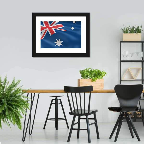 Flag of Australia Canvas Wall Art-3 Horizontal-Gallery Wrap-25" x 16"-Tiaracle