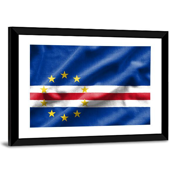 Flag Of Cape Verde Canvas Wall Art-3 Horizontal-Gallery Wrap-25" x 16"-Tiaracle