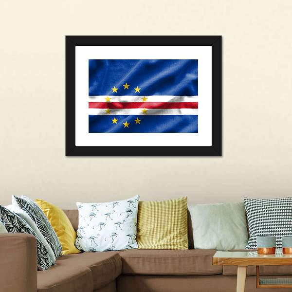 Flag Of Cape Verde Canvas Wall Art-3 Horizontal-Gallery Wrap-25" x 16"-Tiaracle