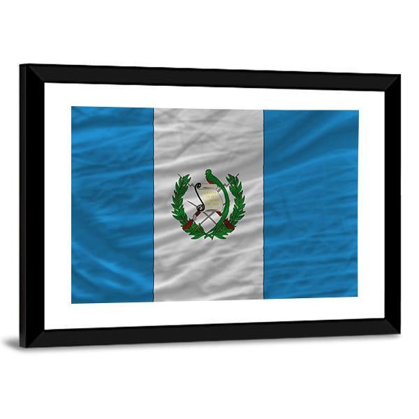 Flag Of Guatemala Canvas Wall Art-3 Horizontal-Gallery Wrap-25" x 16"-Tiaracle