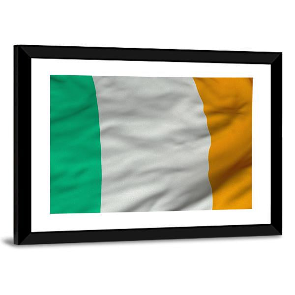 Flag Of Ireland Canvas Wall Art-3 Horizontal-Gallery Wrap-25" x 16"-Tiaracle