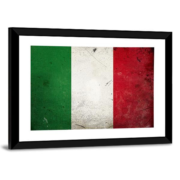 Flag Of Italy Canvas Wall Art-3 Horizontal-Gallery Wrap-25" x 16"-Tiaracle