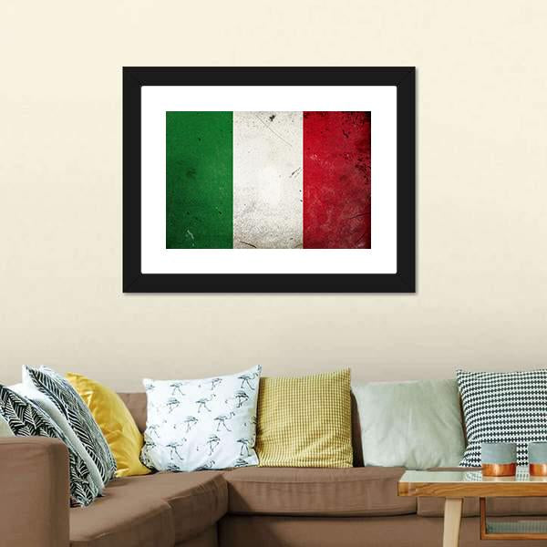 Flag Of Italy Canvas Wall Art-3 Horizontal-Gallery Wrap-25" x 16"-Tiaracle