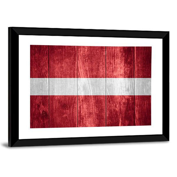Flag Of Latvia Canvas Wall Art-3 Horizontal-Gallery Wrap-25" x 16"-Tiaracle