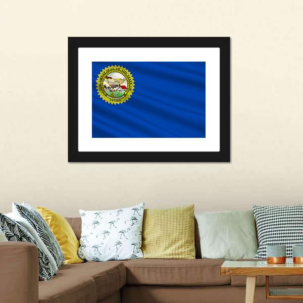 Flag Of Nevada Canvas Wall Art-3 Horizontal-Gallery Wrap-25" x 16"-Tiaracle