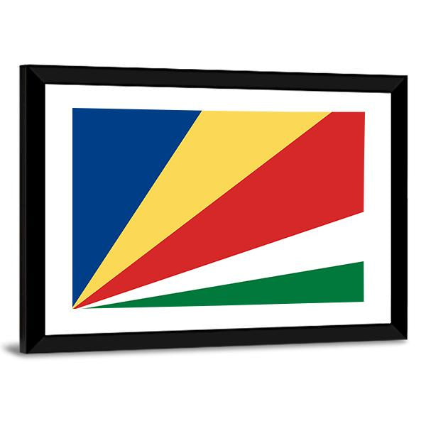 Flag Of Seychelles Canvas Wall Art-3 Horizontal-Gallery Wrap-25" x 16"-Tiaracle