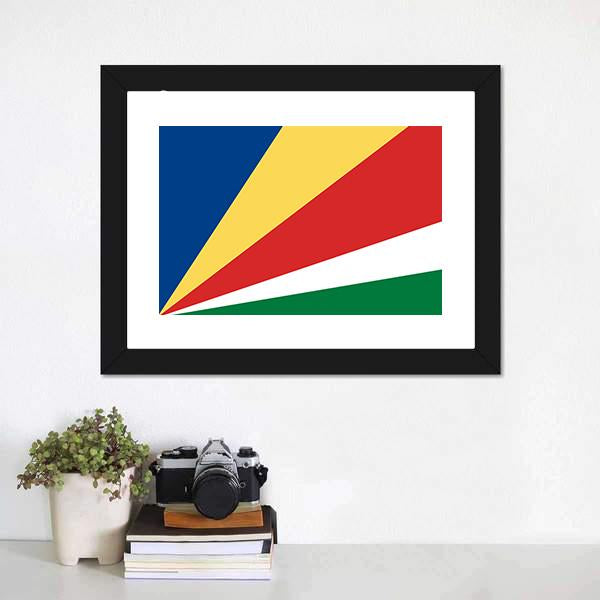 Flag Of Seychelles Canvas Wall Art-3 Horizontal-Gallery Wrap-25" x 16"-Tiaracle