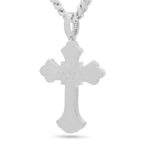 Fleur de Lis Cross Necklace