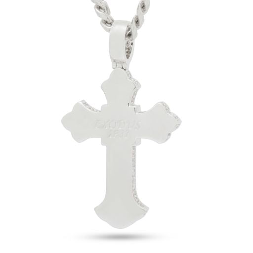 Fleur de Lis Cross Necklace