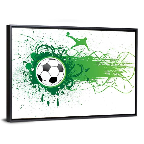 Football Banner Canvas Wall Art-3 Horizontal-Gallery Wrap-25" x 16"-Tiaracle