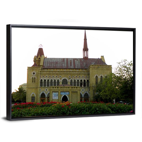 Frere Hall In Karachi Canvas Wall Art-3 Horizontal-Gallery Wrap-25" x 16"-Tiaracle