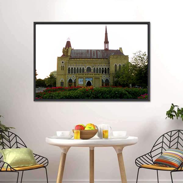 Frere Hall In Karachi Canvas Wall Art-3 Horizontal-Gallery Wrap-25" x 16"-Tiaracle