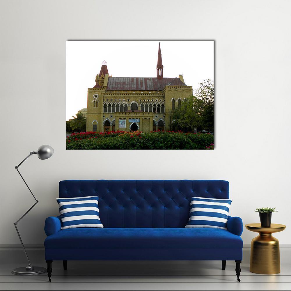 Frere Hall In Karachi Canvas Wall Art-1 Piece-Gallery Wrap-48" x 32"-Tiaracle