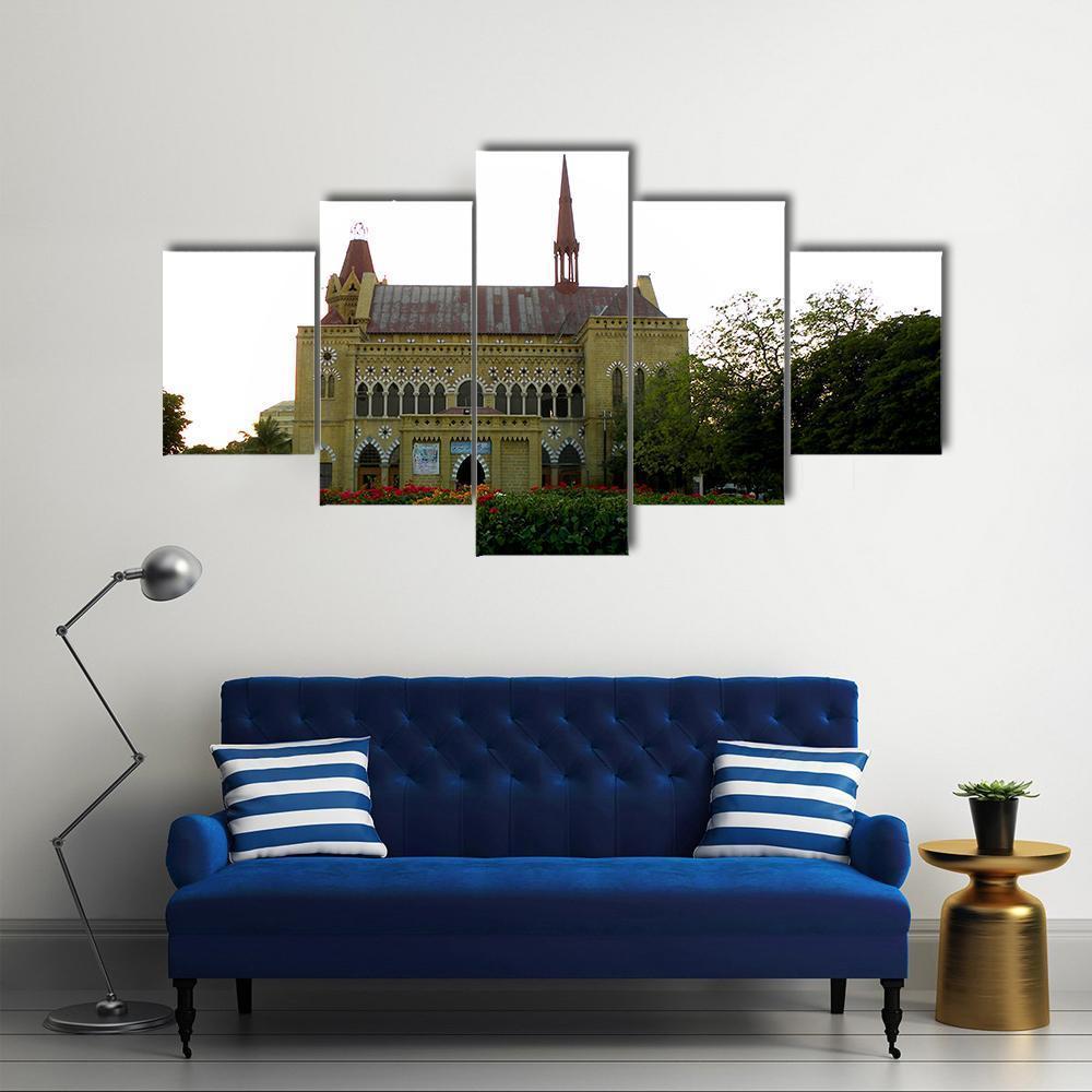 Frere Hall In Karachi Canvas Wall Art-5 Star-Gallery Wrap-62" x 32"-Tiaracle