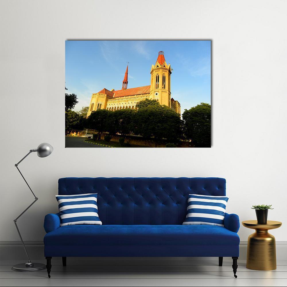 Frere Hall Karachi Canvas Wall Art-1 Piece-Gallery Wrap-48" x 32"-Tiaracle