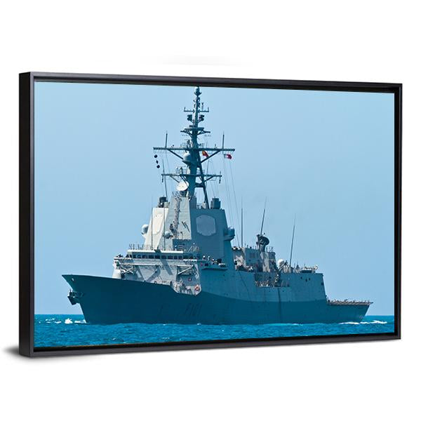 Frigate F-101 Canvas Wall Art-3 Horizontal-Gallery Wrap-25" x 16"-Tiaracle