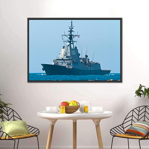 Frigate F-101 Canvas Wall Art-3 Horizontal-Gallery Wrap-25" x 16"-Tiaracle