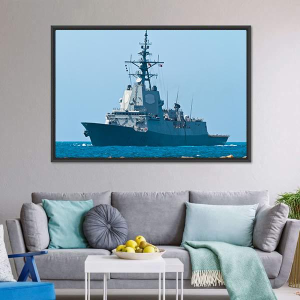 Frigate F-101 Canvas Wall Art-3 Horizontal-Gallery Wrap-25" x 16"-Tiaracle