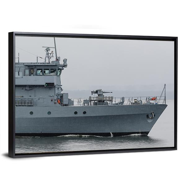 German Minehunter Canvas Wall Art-3 Horizontal-Gallery Wrap-25" x 16"-Tiaracle