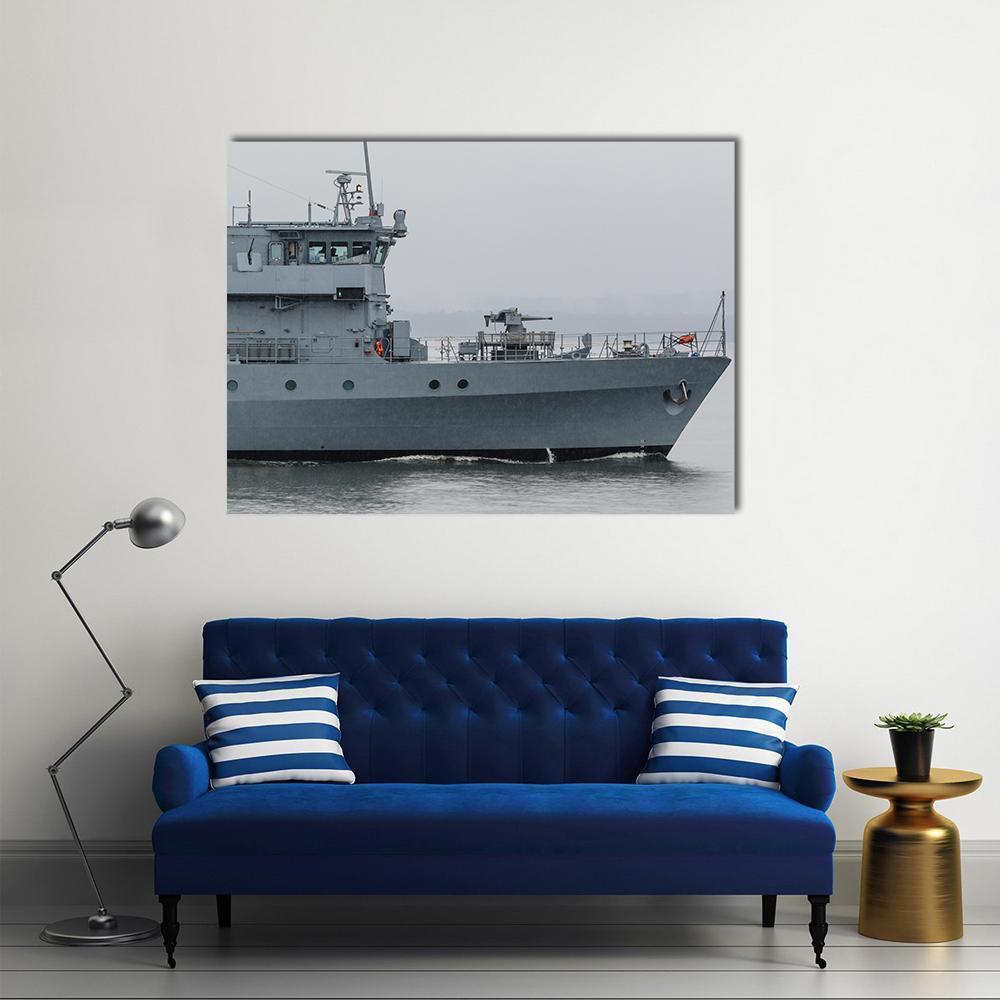 German Minehunter Canvas Wall Art-1 Piece-Gallery Wrap-48" x 32"-Tiaracle