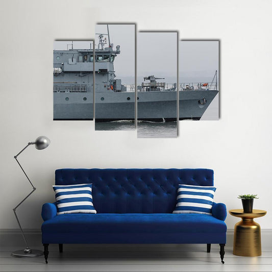 German Minehunter Canvas Wall Art-4 Pop-Gallery Wrap-50" x 32"-Tiaracle