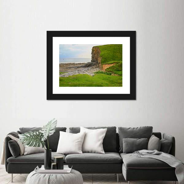 Glamorgan Heritage Coast Canvas Wall Art-1 Piece-Framed Print-20" x 16"-Tiaracle