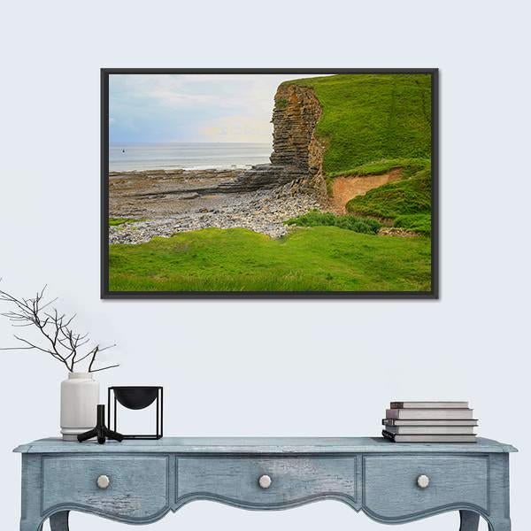 Glamorgan Heritage Coast Canvas Wall Art-3 Horizontal-Gallery Wrap-25" x 16"-Tiaracle