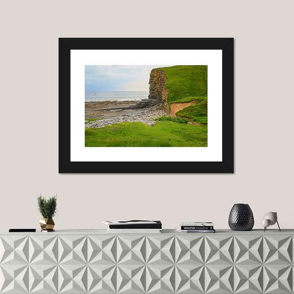 Glamorgan Heritage Coast Canvas Wall Art-3 Horizontal-Gallery Wrap-25" x 16"-Tiaracle