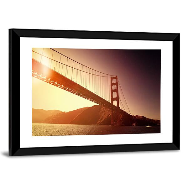 Golden Gate Bridge California Canvas Wall Art-3 Horizontal-Gallery Wrap-25" x 16"-Tiaracle