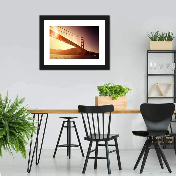 Golden Gate Bridge California Canvas Wall Art-3 Horizontal-Gallery Wrap-25" x 16"-Tiaracle
