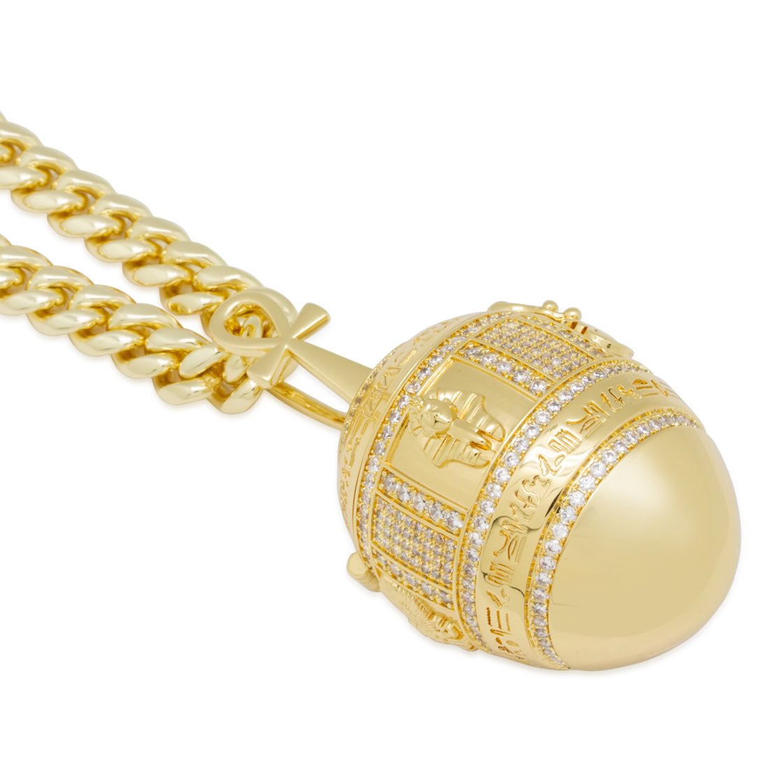 Golden Stash Egg of the Pharaoh Necklace