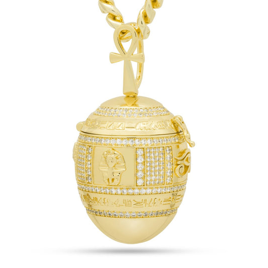 Golden Stash Egg of the Pharaoh Necklace