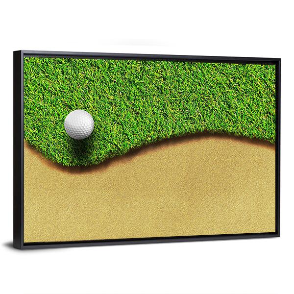 Golf Ball In Golf Courses Canvas Wall Art-3 Horizontal-Gallery Wrap-25" x 16"-Tiaracle