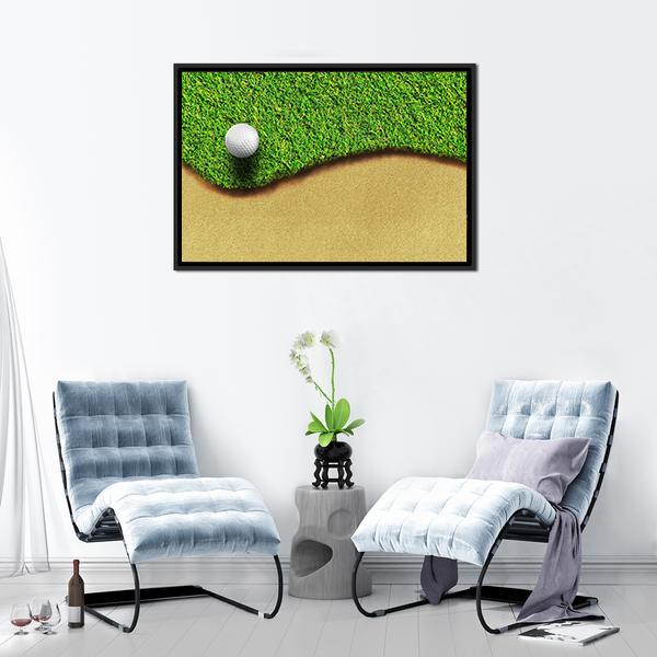 Golf Ball In Golf Courses Canvas Wall Art-3 Horizontal-Gallery Wrap-25" x 16"-Tiaracle